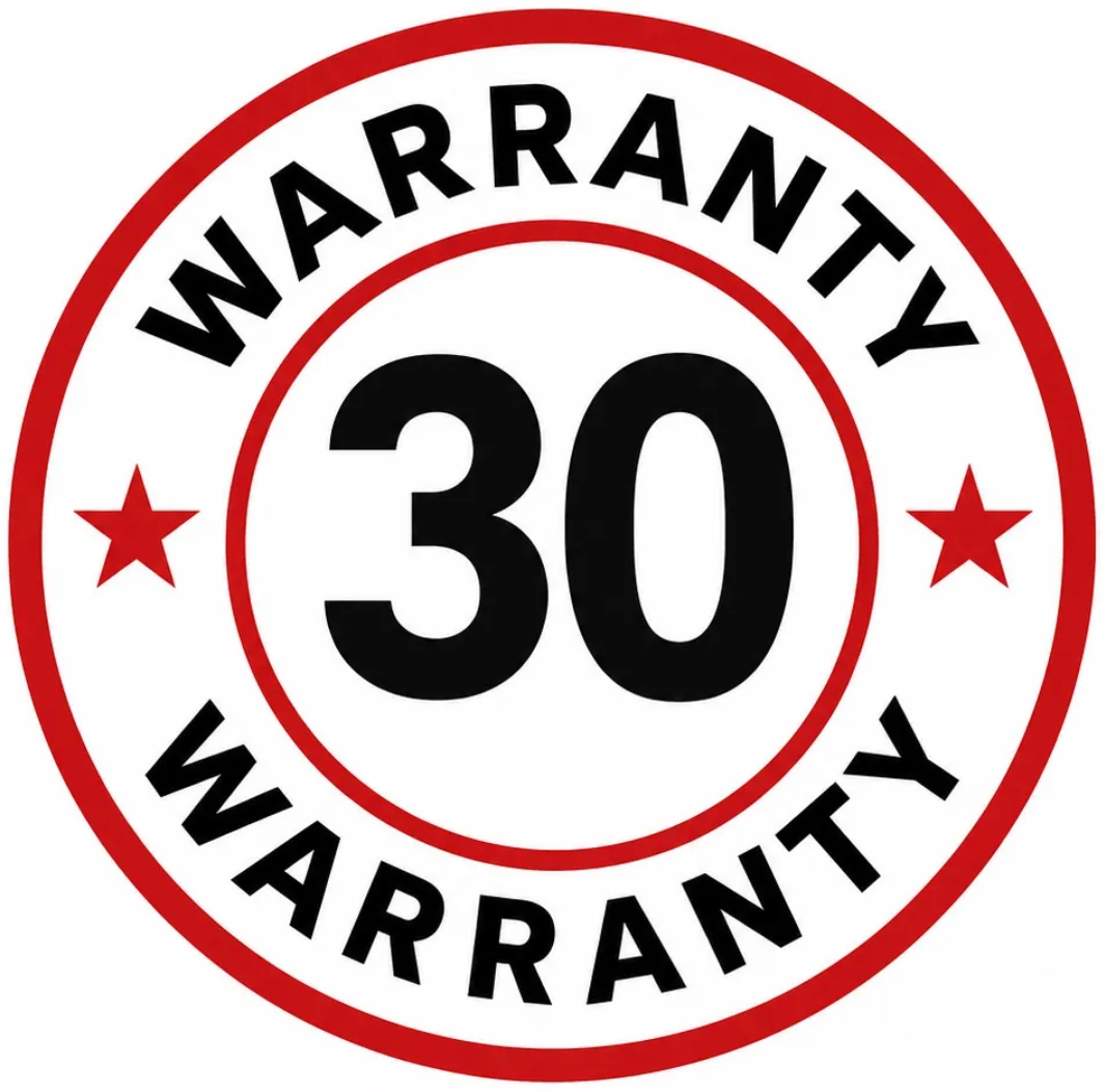 30 Days Warranty